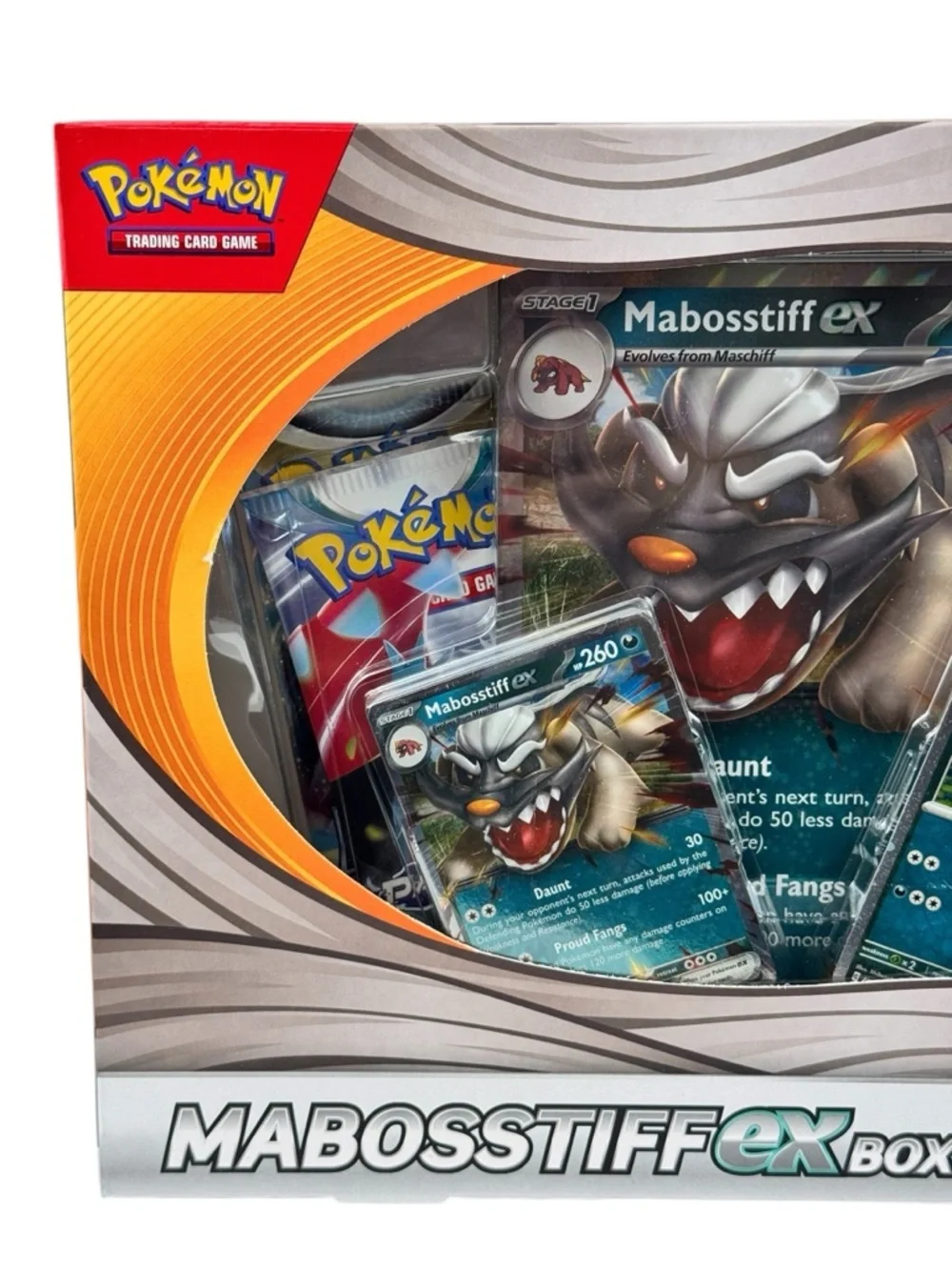 Pokemon TCG Mabosstiff ex Collection Box Kit Promo Factory Sealed Oversize Card